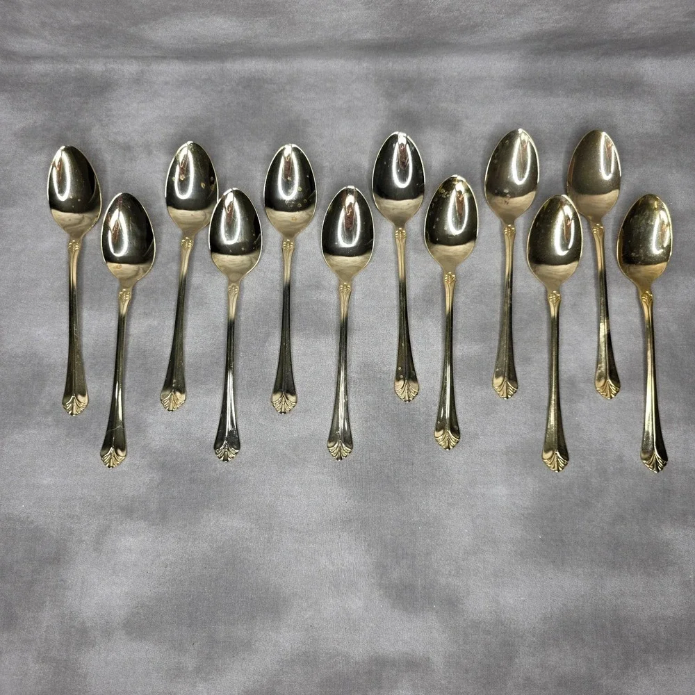 (X12) International Silver INS398 Gold Electroplate 6 5/8